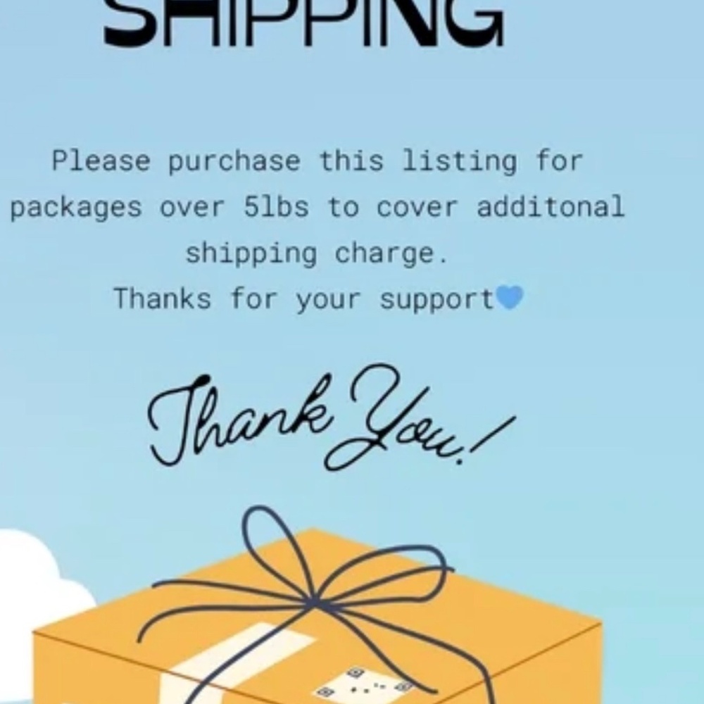 Extra label for over 5lbs